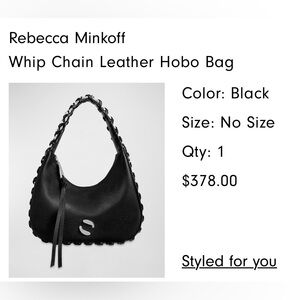 Rebecca Minkoff Whip Chain Leather Hobo Bag